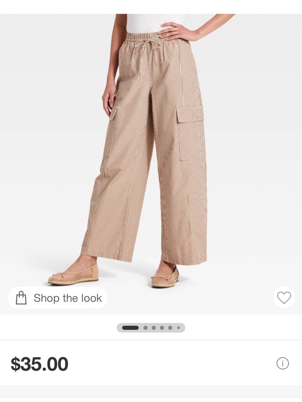 A new day cargo striped pants